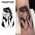 Tatouage Éphémère Jujutsu Kaisen – Satoru & Geto