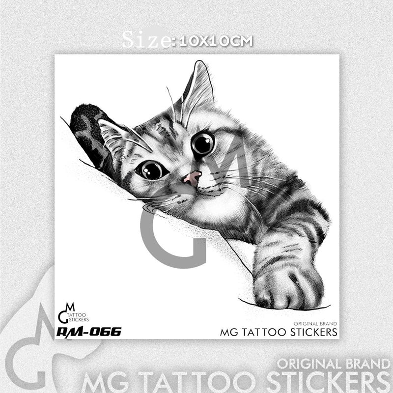 Tatouage Éphémère Chat Kawaii – Semi-Permanent Bras