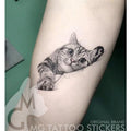 Tatouage Éphémère Chat Kawaii – Semi-Permanent Bras