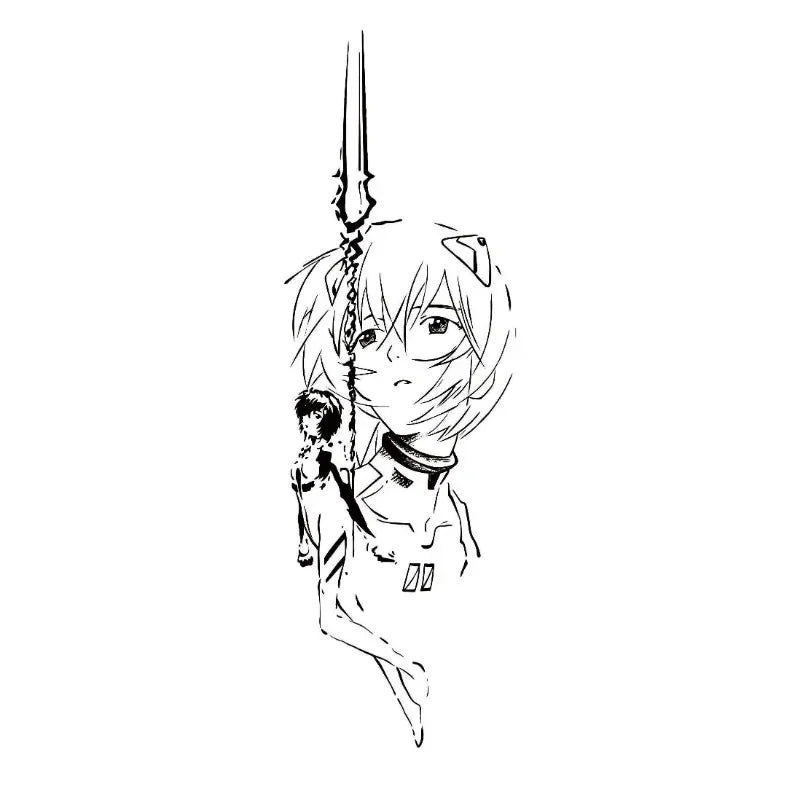 Tatouage Éphémère Anime – Style Manga Réaliste