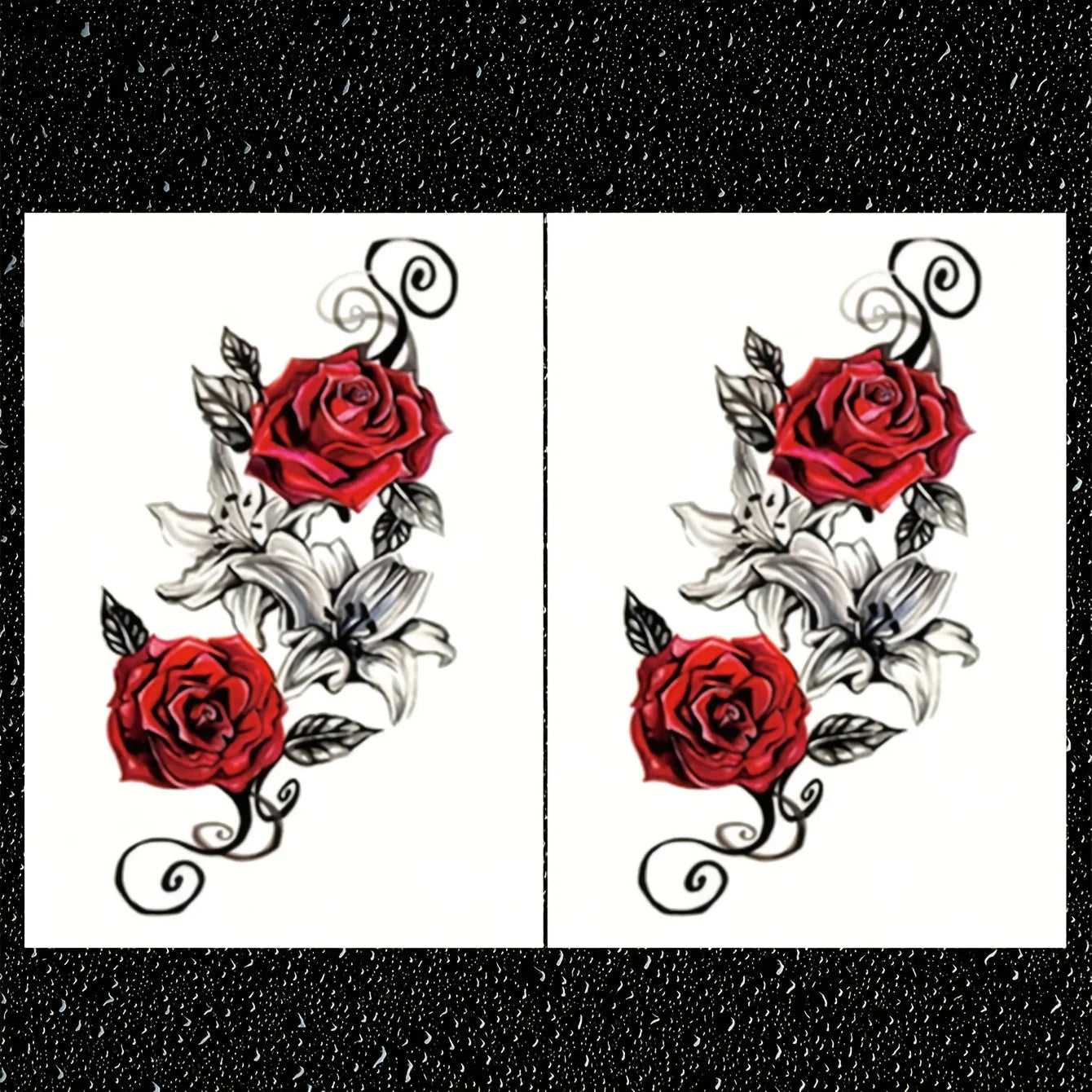 Tatouage Éphémère Fleur de Rose - Femme