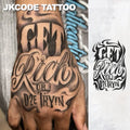 Tatouage Éphémère Hip-Hop - Style Graffiti Unisexe