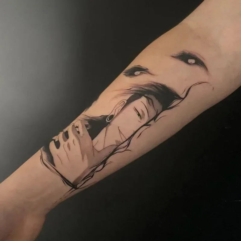 Tatouage Éphémère Jujutsu Kaisen – Satoru & Geto