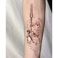 Tatouage Éphémère Anime – Style Manga Réaliste