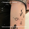 Tatouage Éphémère Chat & Dragon – Style Cute Minimaliste